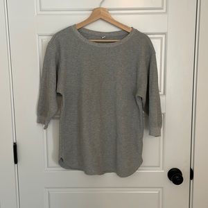 Uniqlo Waffle Crew 3/4 sleeves
